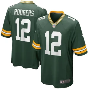 Stunning Aaron Rodgers Green Bay Packers Nike Game Player Jersey   Green for ultimate sports enthusiasts