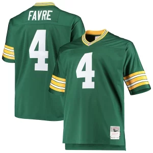 Unique Brett Favre Green Bay Packers Big & Tall 1996 Retired Player Replica Jersey   Green for ultimate sports enthusiasts