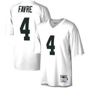 Stunning Brett Favre Green Bay Packers Legacy Replica Jersey   White for ultimate sports enthusiasts