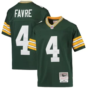 Amazing Brett Favre Green Bay Packers Youth 1996 Retired Player Legacy Jersey   Green for die hard Packers fans