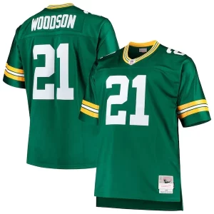 Gorgeous Charles Woodson Green Bay Packers Big & Tall 2010 Retired Player Replica Jersey   Green to showcase your team pride