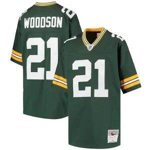 Unique Charles Woodson Green Bay Packers Youth Retired Player Legacy Jersey   Green to showcase your team pride