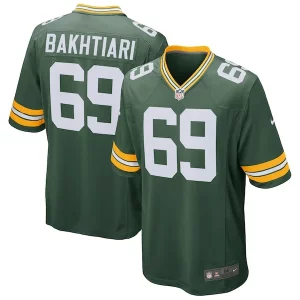 Fantastic David Bakhtiari Green Bay Packers Nike Game Player Jersey   Green for ultimate sports enthusiasts