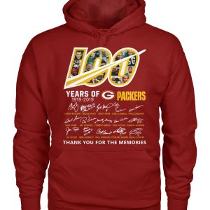 Fantastic Green Bay Packers 100 Seasons Memories Pullover Hoodie Red to stand out at the stadium