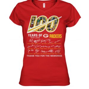 Fantastic Green Bay Packers 100 Seasons Memories Women's T Shirt Red a must have addition to your collection