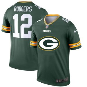 Impressive Green Bay Packers #12 Aaron Rodgers Green Men's Big Team Logo Vapor Limited NFL Jersey for ultimate sports enthusiasts