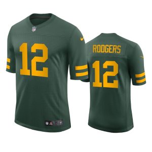 Outstanding Green Bay Packers #12 Aaron Rodgers Men's Alternate Vapor Limited Player NFL Jersey   Green for ultimate sports enthusiasts