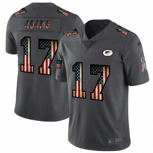 Fantastic Green Bay Packers #17 Davante Adams 2018 Salute to Service Retro USA Flag Limited NFL Jersey perfect for game day celebrations