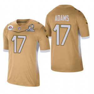 Stunning Green Bay Packers #17 Davante Adams 2021 NFC Pro Bowl Game Gold NFL Jersey for ultimate sports enthusiasts