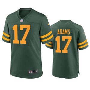 Terrific Green Bay Packers #17 Davante Adams Men's Alternate Game Player NFL Jersey   Green for ultimate sports enthusiasts