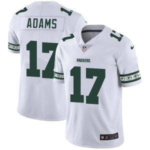Gorgeous Green Bay Packers #17 Davante Adams White Team Logo Vapor Limited NFL Jersey for ultimate sports enthusiasts