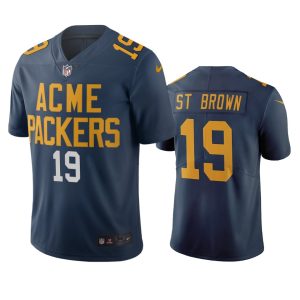 Impressive Green Bay Packers #19 Equanimeous St. Brown Navy Vapor Limited City Edition NFL Jersey for ultimate sports enthusiasts