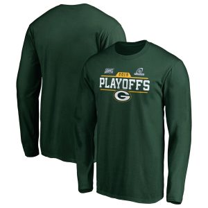 Fantastic Green Bay Packers 2019 NFL Playoffs Bound Chip Shot Long Sleeve T Shirt Green for die hard Packers fans