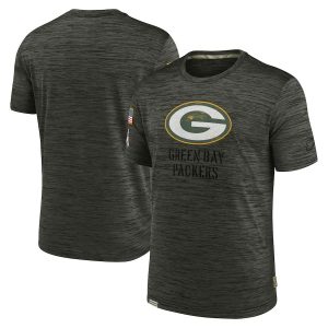 Unique Green Bay Packers  2022 Salute to Service Velocity Team T Shirt   Brown to showcase your team pride