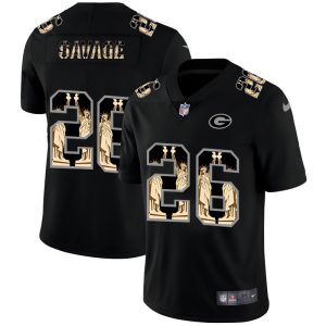 Gorgeous Green Bay Packers #26 Darnell Savage Jr Carbon Black Vapor Statue Of Liberty Limited NFL Jersey to showcase your team pride