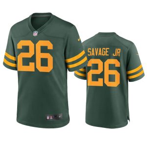 Impressive Green Bay Packers #26 Darnell Savage Jr. Men's Alternate Game Player NFL Jersey   Green a must have addition to your collection