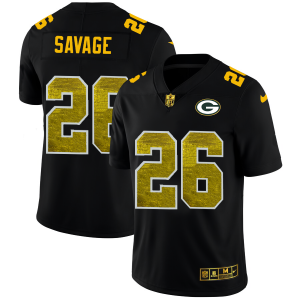 Fantastic Green Bay Packers #26 Darnell Savage Jr. Men's Black Golden Sequin Vapor Limited NFL Jersey a must have addition to your collection