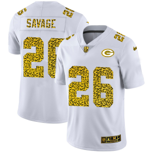 Amazing Green Bay Packers #26 Darnell Savage Jr. Men's Flocked Leopard Print Vapor Limited NFL Jersey White to stand out at the stadium
