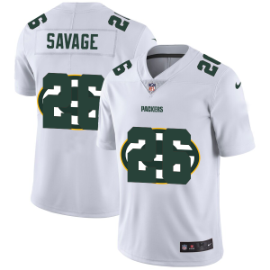 Terrific Green Bay Packers #26 Darnell Savage Jr. White Men's Team Logo Dual Overlap Limited NFL Jersey perfect for game day celebrations