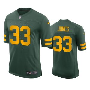 Outstanding Green Bay Packers #33 Aaron Jones Men's Alternate Vapor Limited Player NFL Jersey   Green for die hard Packers fans