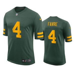 Fantastic Green Bay Packers #4 Brett Favre Men's Alternate Vapor Limited Player NFL Jersey   Green to showcase your team pride