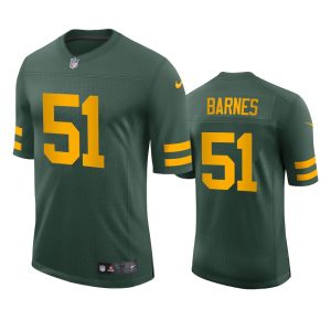 Outstanding Green Bay Packers #51 Krys Barnes Men's Alternate Vapor Limited Player NFL Jersey   Green for die hard Packers fans