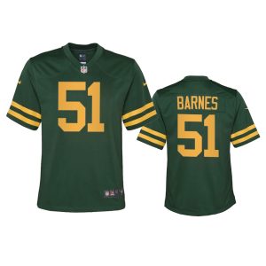 Amazing Green Bay Packers #51 Krys Barnes Youth Alternate Game Player NFL Jersey   Green for die hard Packers fans