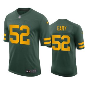 Impressive Green Bay Packers #52 Rashan Gary Men's Alternate Vapor Limited Player NFL Jersey   Green a must have addition to your collection