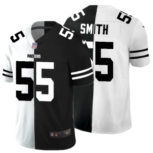 Fantastic Green Bay Packers #55 Za'Darius Smith Men's Black V White Peace Split Vapor Untouchable Limited NFL Jersey a must have addition to your collection