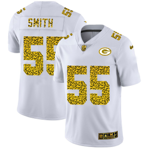Outstanding Green Bay Packers #55 Za'Darius Smith Men's Flocked Leopard Print Vapor Limited NFL Jersey White a must have addition to your collection