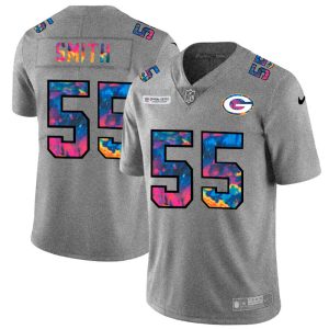Impressive Green Bay Packers #55 Za'Darius Smith Men's Multi Color 2020 NFL Crucial Catch NFL Jersey Greyheather to showcase your team pride