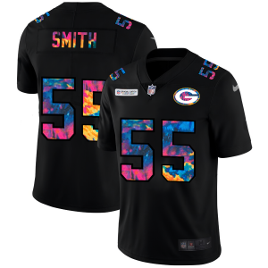 Unique Green Bay Packers #55 Za'Darius Smith Men's Multi Color Black 2020 NFL Crucial Catch Vapor Untouchable Limited Jersey to showcase your team pride