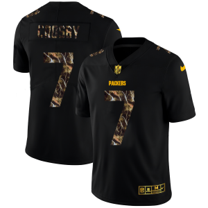 Gorgeous Green Bay Packers #7 Mason Crosby Men's Black Flocked Lightning Vapor Limited NFL Jersey to showcase your team pride