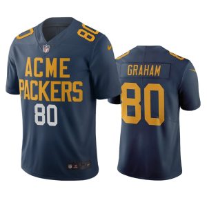 Amazing Green Bay Packers #80 Jimmy Graham Navy Vapor Limited City Edition NFL Jersey for die hard Packers fans