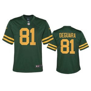 Terrific Green Bay Packers #81 Josiah Deguara Youth Alternate Game Player NFL Jersey   Green a must have addition to your collection