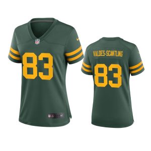 Fantastic Green Bay Packers #83 Marquez Valdes Scantling Women's Alternate Game Player NFL Jersey   Green to stand out at the stadium