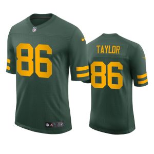Impressive Green Bay Packers #86 Malik Taylor Men's Alternate Vapor Limited Player NFL Jersey   Green a must have addition to your collection