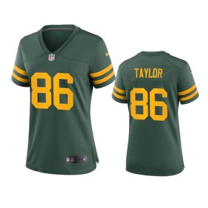Fantastic Green Bay Packers #86 Malik Taylor Women's Alternate Game Player NFL Jersey   Green a must have addition to your collection