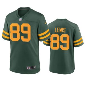 Outstanding Green Bay Packers #89 Marcedes Lewis Men's Alternate Game Player NFL Jersey   Green to stand out at the stadium