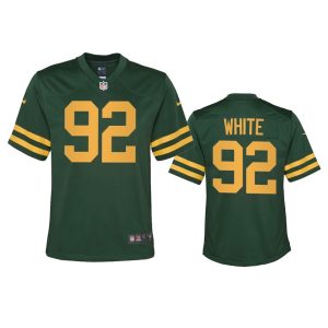 Stunning Green Bay Packers #92 Reggie White Youth Alternate Game Player NFL Jersey   Green for ultimate sports enthusiasts