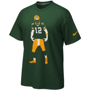 Amazing Green Bay Packers Aaron Rodgers  Silhouette T Shirt Green perfect for game day celebrations
