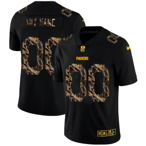 Gorgeous Green Bay Packers Custom Men's Black  Flocked Lightning Vapor Limited NFL Jersey to showcase your team pride