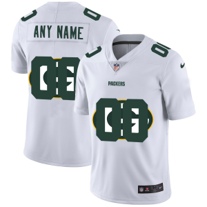 Impressive Green Bay Packers Custom White Men's  Team Logo Dual Overlap Limited NFL Jersey a must have addition to your collection