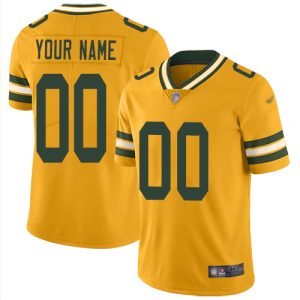 Gorgeous Green Bay Packers Customized Gold Men's Stitched NFL Limited Inverted Legend Jersey to stand out at the stadium