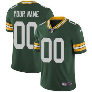 Fantastic Green Bay Packers Customized Green Team Color Stitched Vapor Untouchable Limited Youth NFL Jersey perfect for game day celebrations
