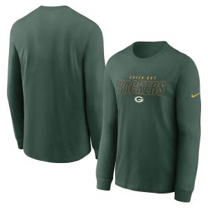 Outstanding Green Bay Packers  Fan Gear Playbook Long Sleeve T Shirt Green for ultimate sports enthusiasts