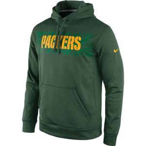 Amazing Green Bay Packers  KO Speed Wordmark Performance Hoodie Green to showcase your team pride