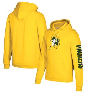 Terrific Green Bay Packers Mitchell & Ness Classic Team Pullover Hoodie Gold a must have addition to your collection