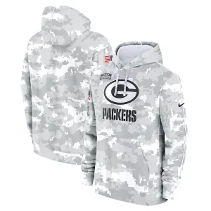 Fantastic Green Bay Packers Nike 2024 Salute to Service Club Fleece Pullover Hoodie   Arctic Camo for ultimate sports enthusiasts