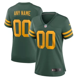 Amazing Green Bay Packers Nike Women's Alternate Custom Jersey   Green perfect for game day celebrations